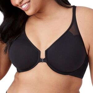 NEW Wacoal Body by Smooth Racerback Front Closure Underwire Bra 65124 Black